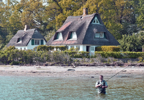 Angler an der Schlei
